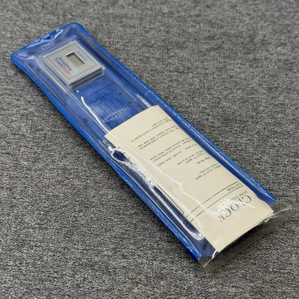 Vintage Broadway Truck Stops Quartz Clock Ruler Magnifier Chart Promotional Item